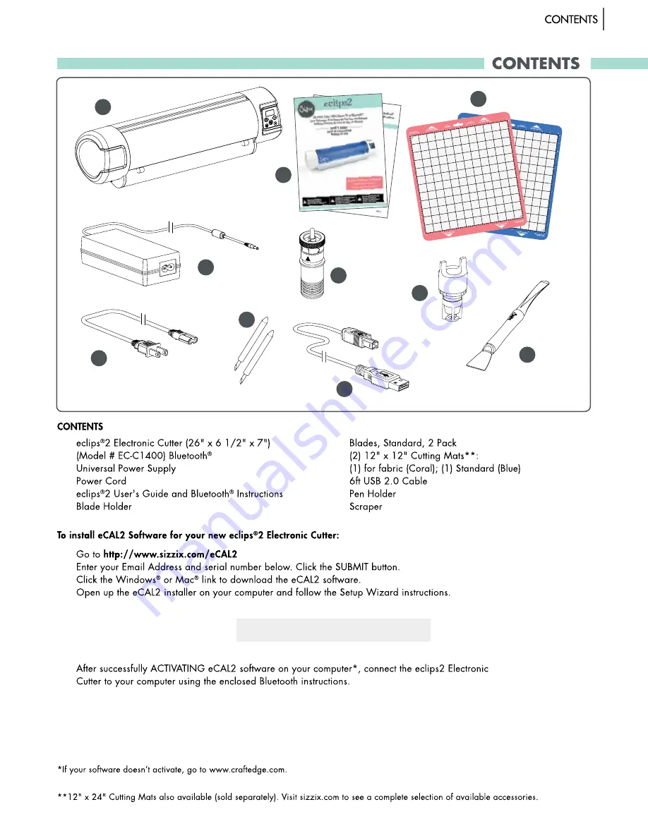 SIZZIX eclips2 Скачать руководство пользователя страница 3