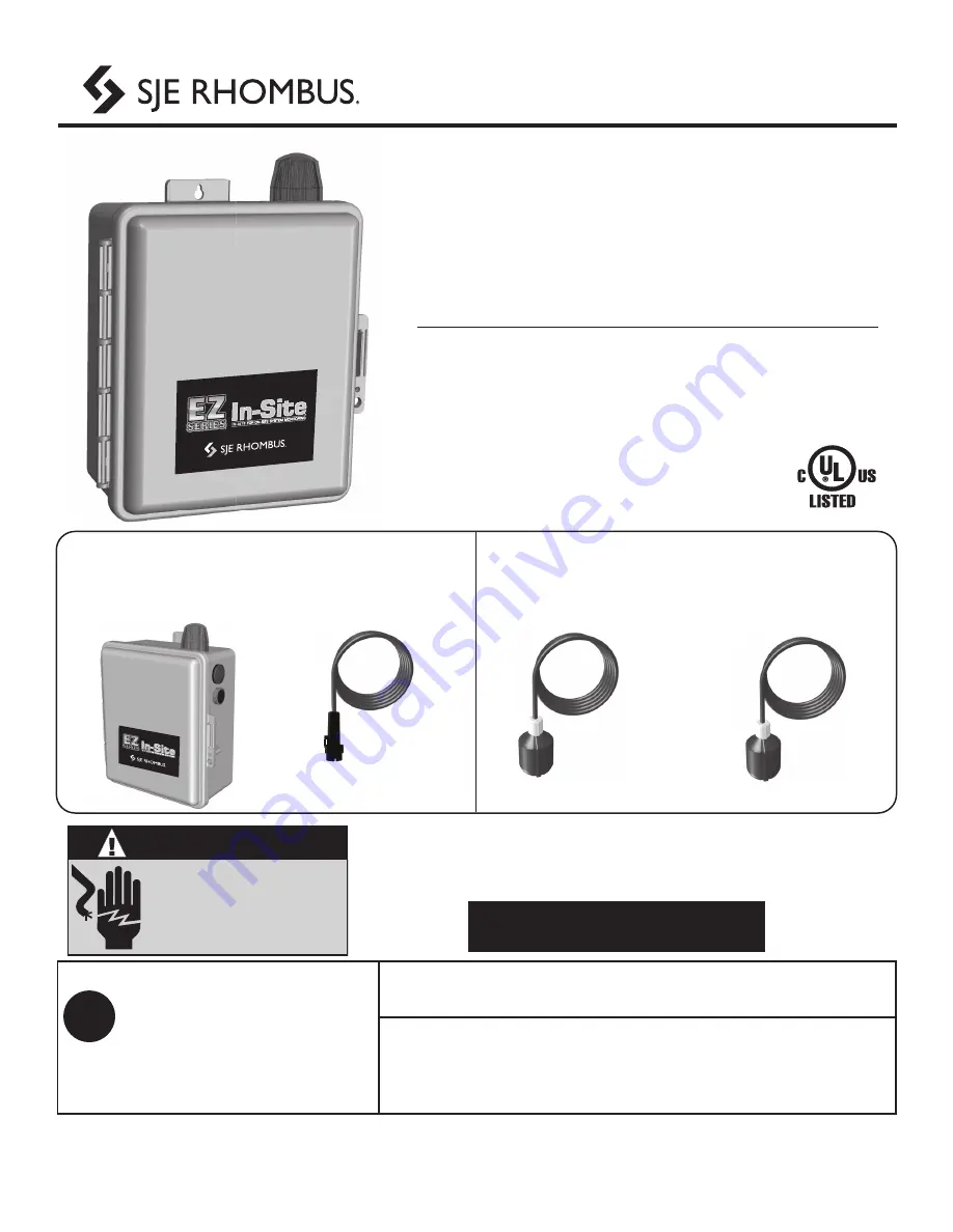 SJE Rhombus In-Site EZ Series Скачать руководство пользователя страница 5