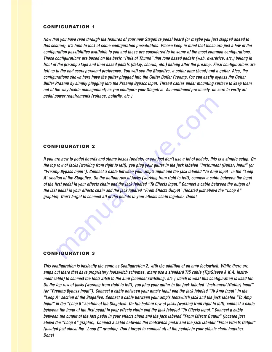 SKB Stage five PS-55 Owner'S Manual Download Page 3