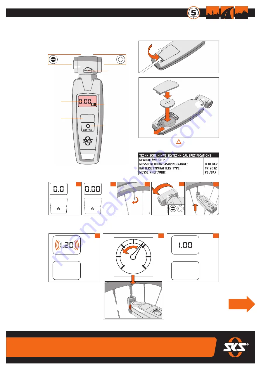 sks Airchecker Manual Download Page 1