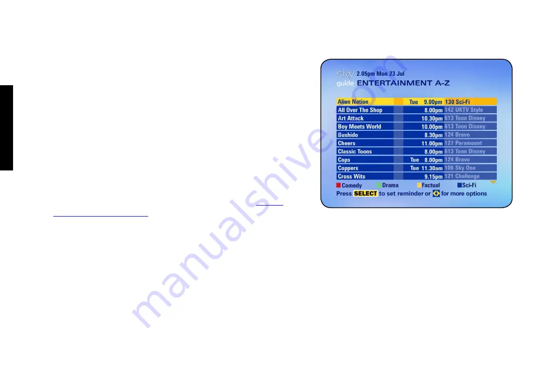 Sky DV3 User Manual Download Page 19