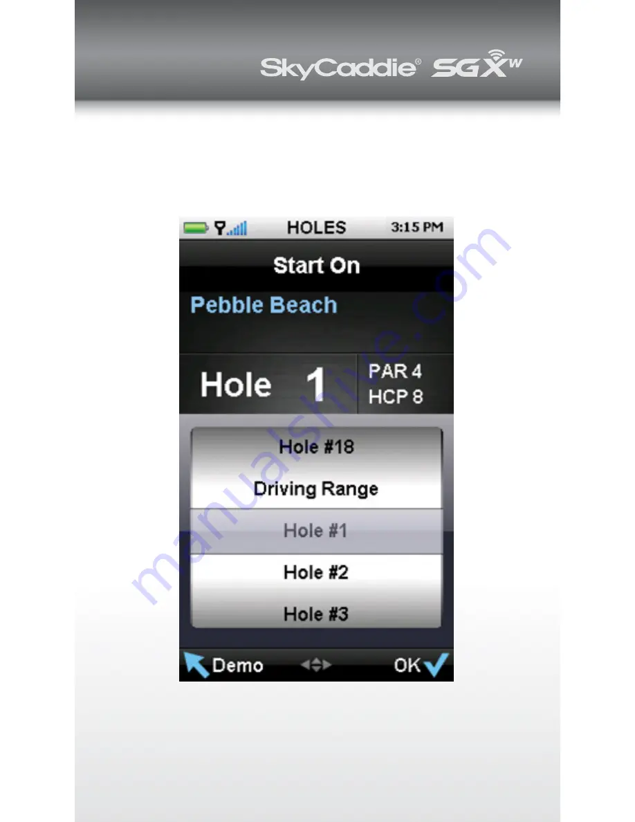 SkyCaddie SGXw Player'S Manual Download Page 7