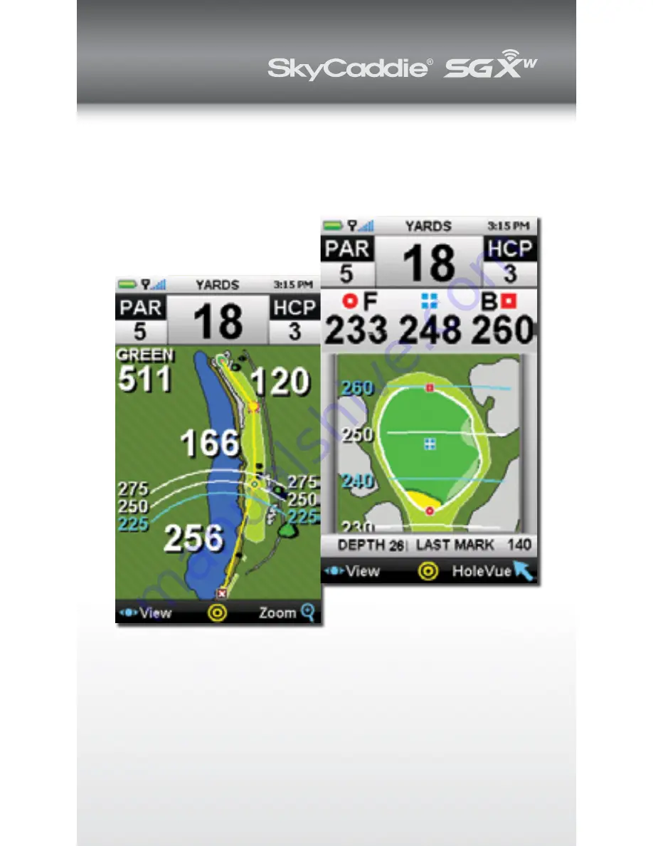 SkyCaddie SGXw Player'S Manual Download Page 10