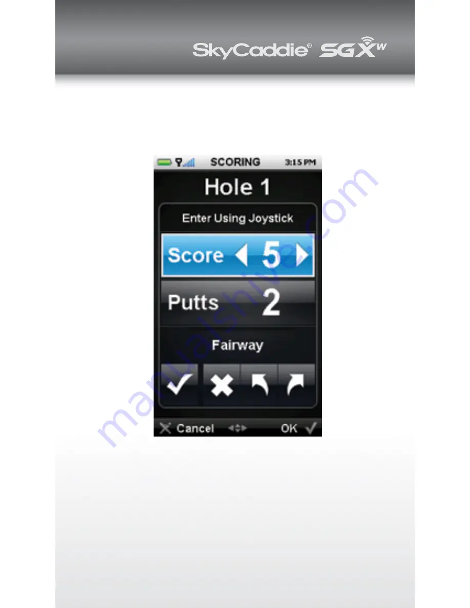 SkyCaddie SGXw Player'S Manual Download Page 13