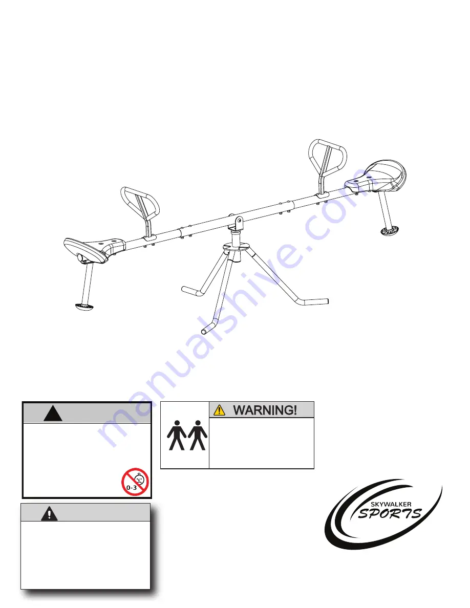 skywalker sports STT100 Assembly Installation, Care Maintenance And User Instructions Manual Download Page 1