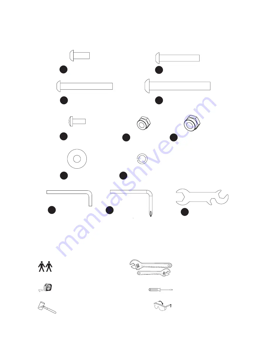 skywalker sports STT100 Assembly Installation, Care Maintenance And User Instructions Manual Download Page 7