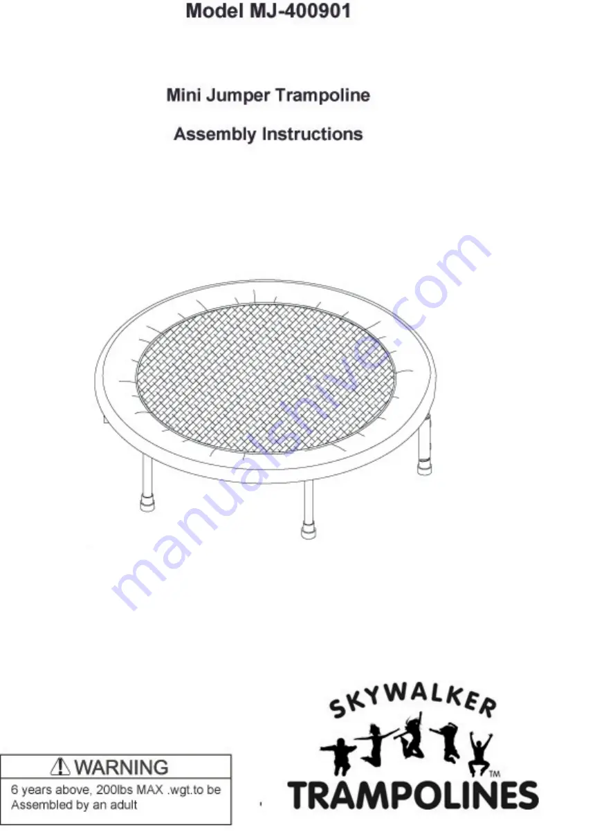 Skywalker Mini Jumper MJ-400901 Assembly Instructions Manual Download Page 1