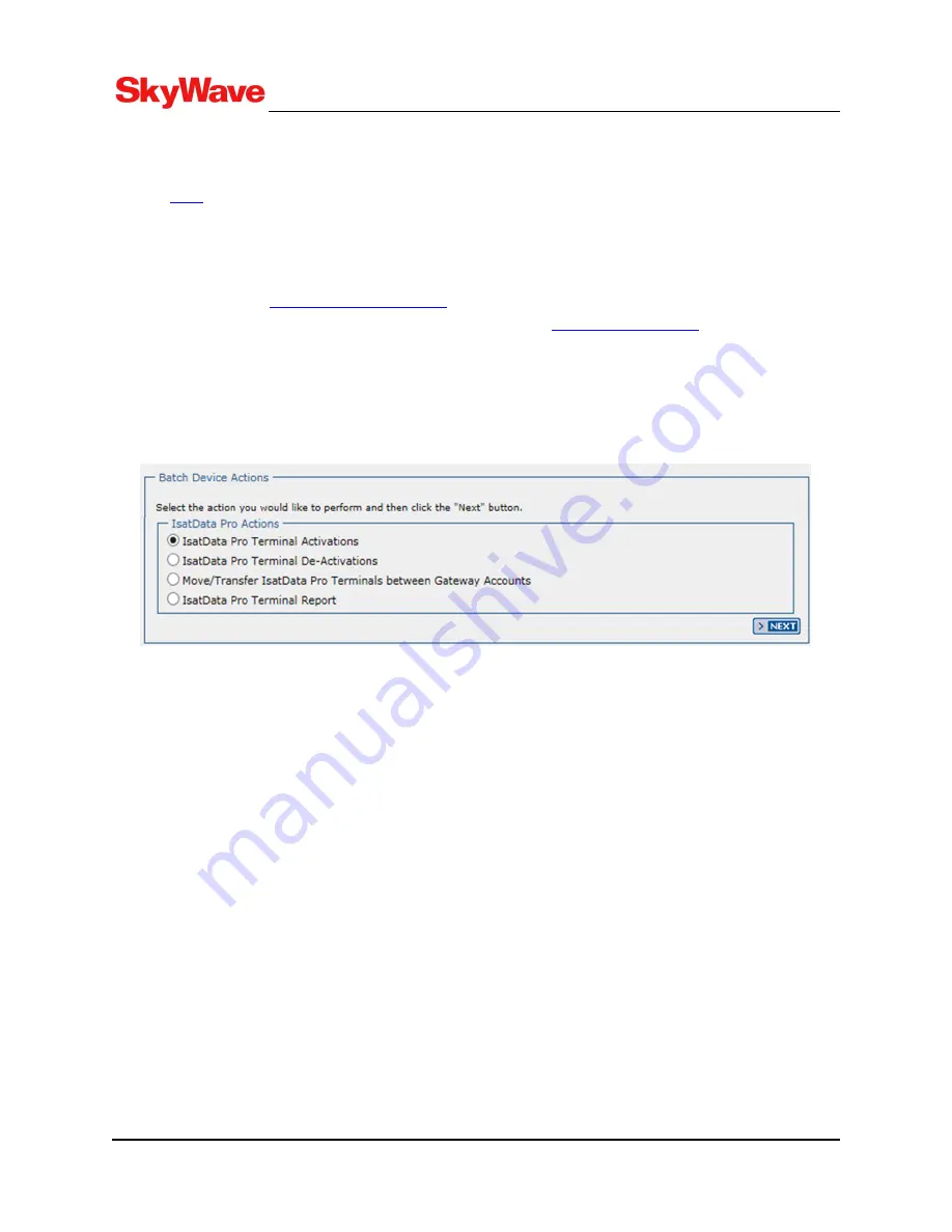 SkyWave IDP-782 Hardware Manual Download Page 54