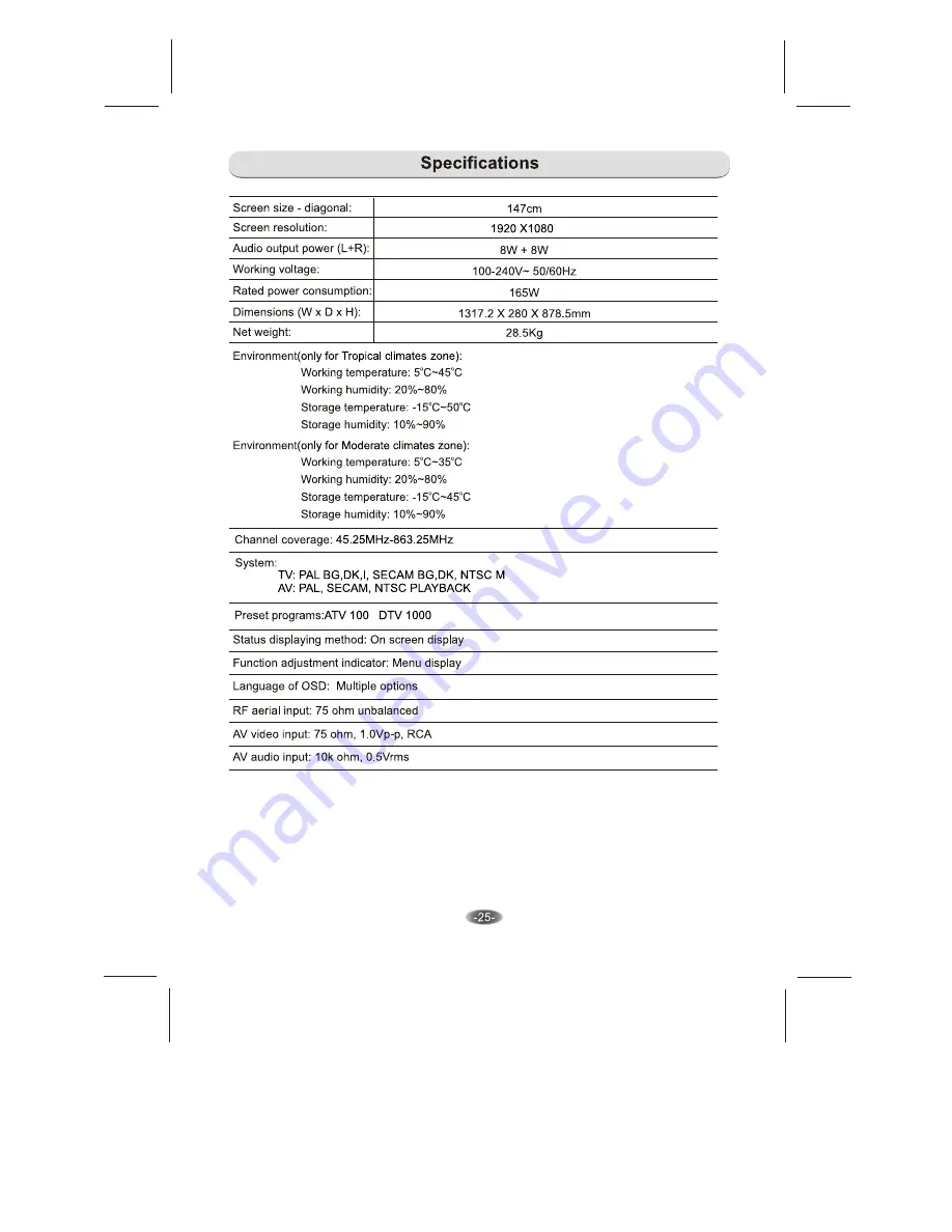 Skyworth 58E38A Скачать руководство пользователя страница 26