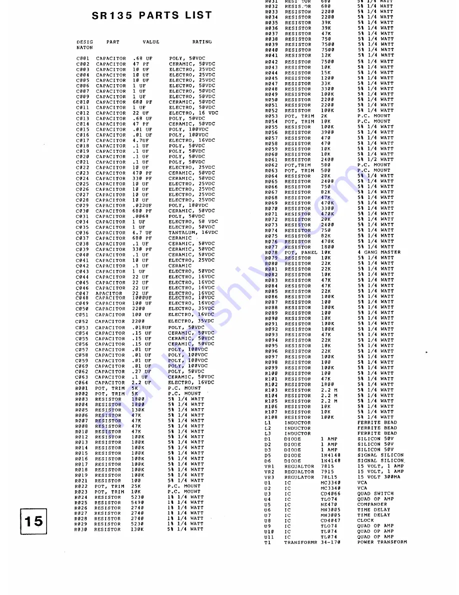 SMART SR135 Installation And Operation Manual Download Page 18