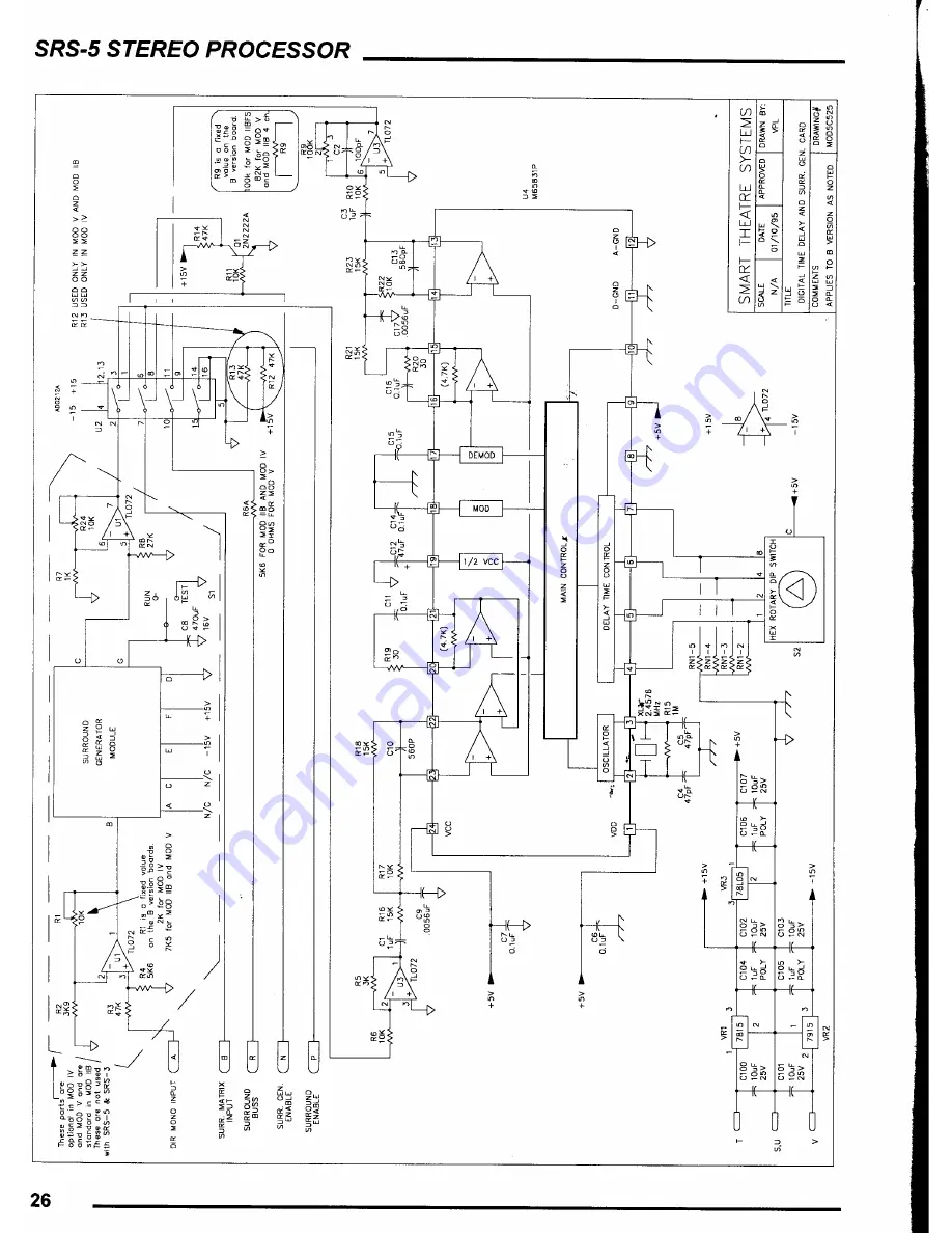 SMART SRS-5 Installation And Service Manual Download Page 26