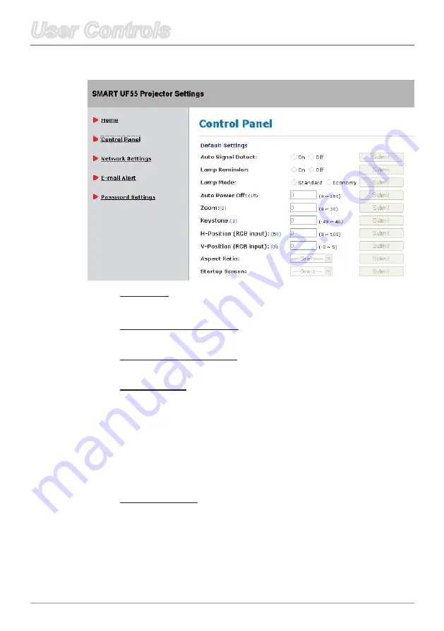 SMART UF55 User Manual Download Page 36