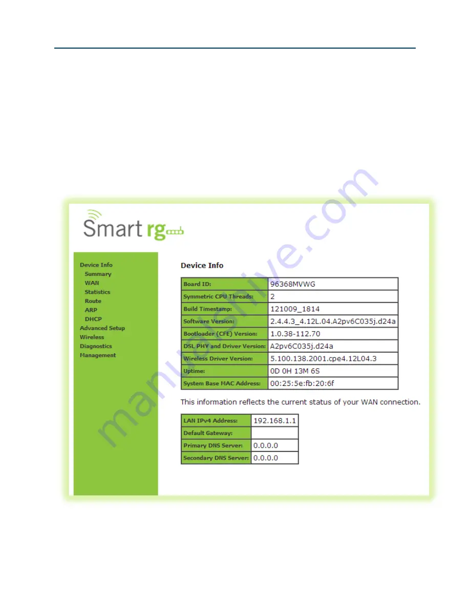 SmartRG SR10 User Manual Download Page 16