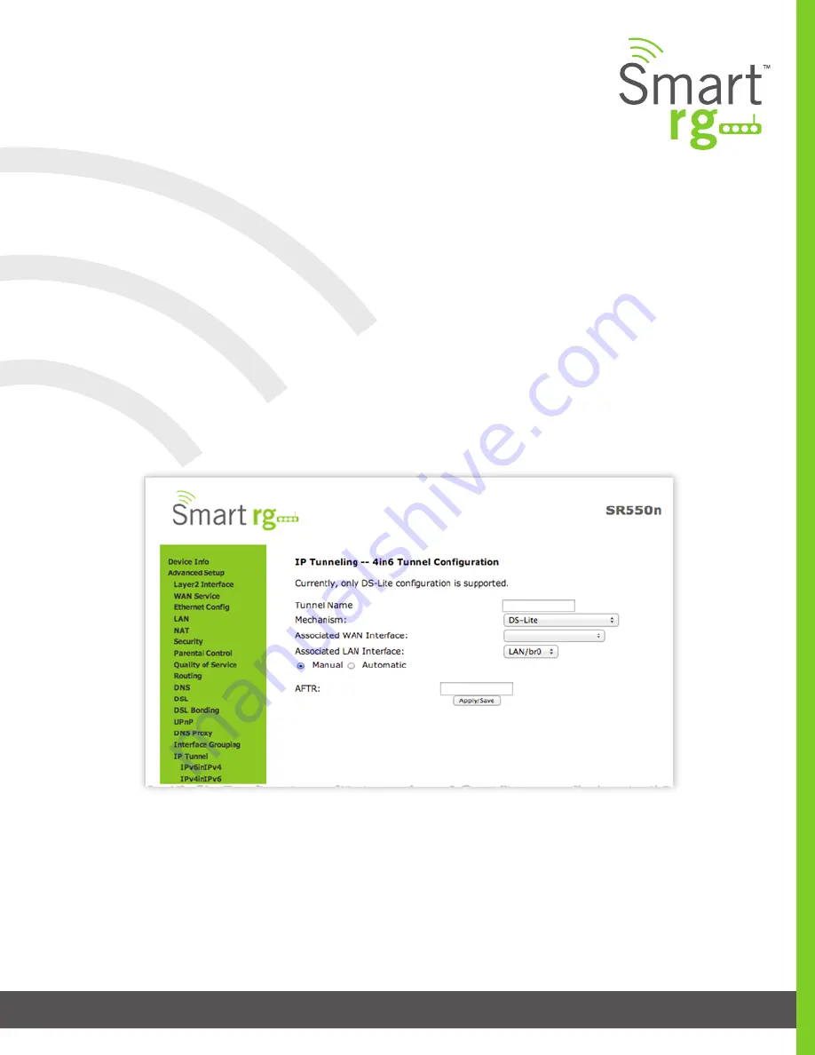 SmartRG SR552n User Manual Download Page 73