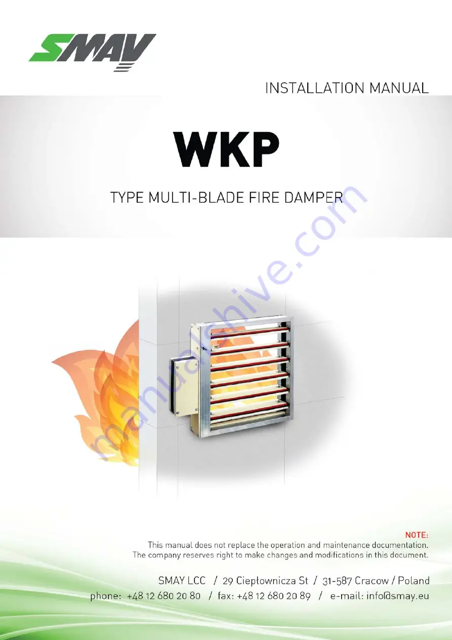 SMAY WKP Installation Manual Download Page 1