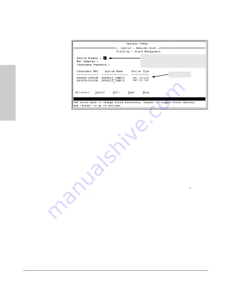 SMC Networks 6624FMST Management Manual Download Page 208