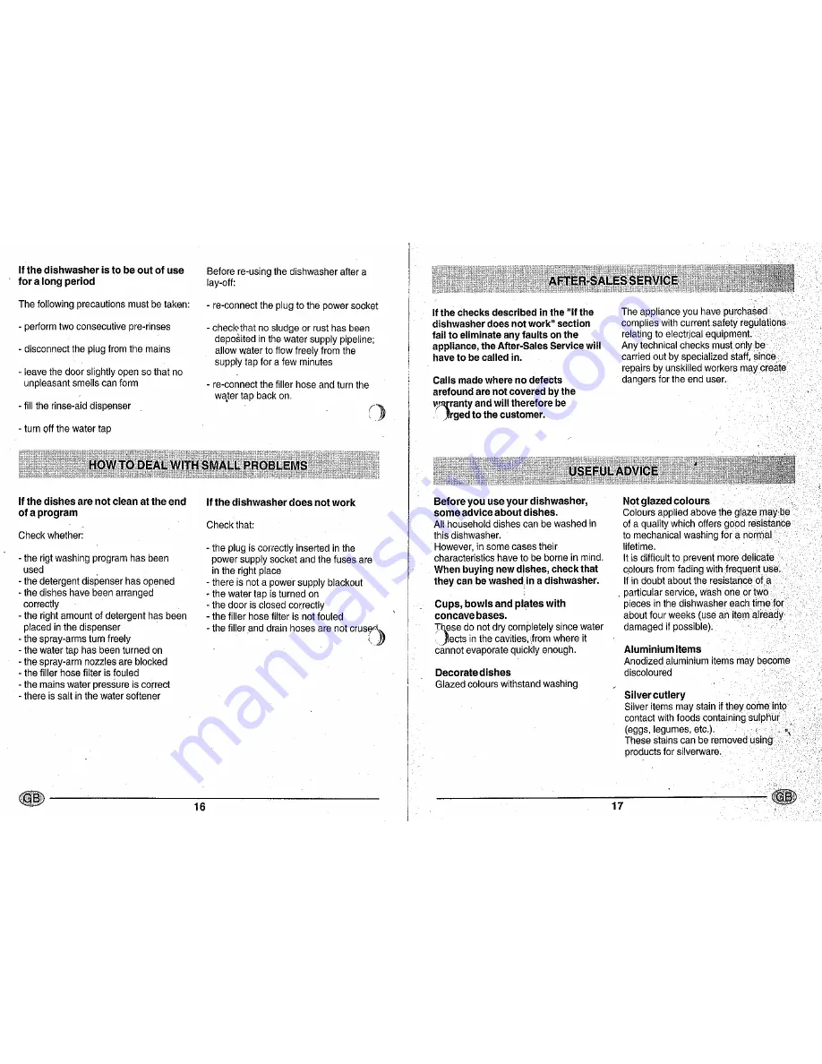 Smeg DDW114 Instructions For Installation And Use Manual Download Page 10