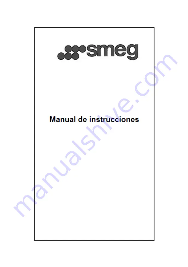 Smeg KSVV90NRA Manual Download Page 1