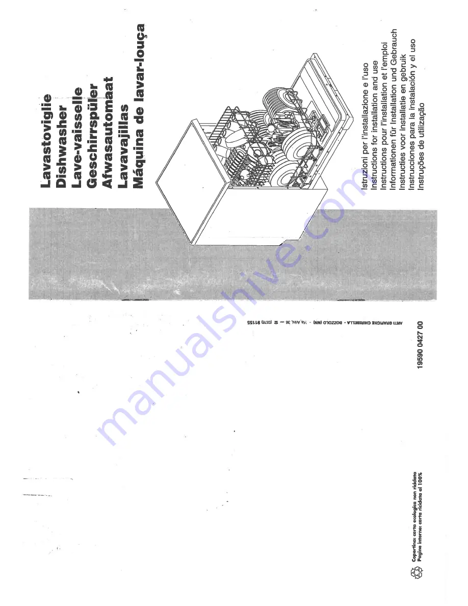 Smeg WT970E Instructions For Installation And Use Manual Download Page 1