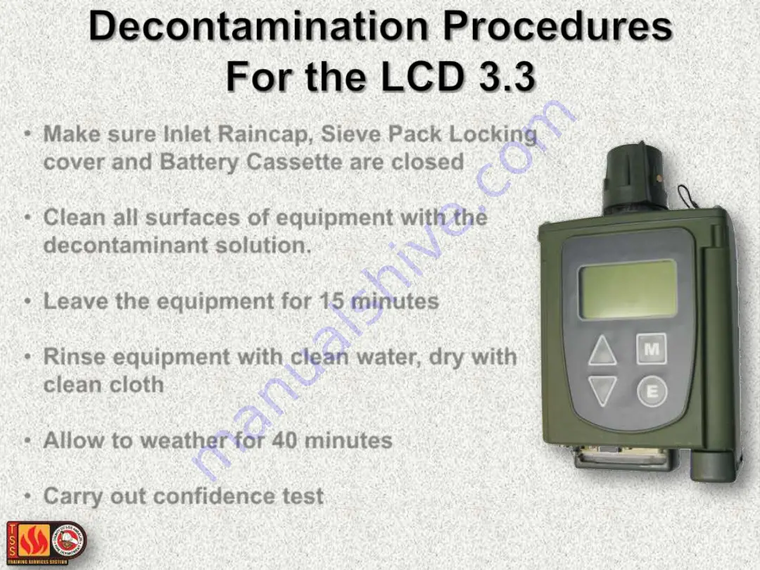 Smiths detection LCD 3.3 Manual Download Page 20