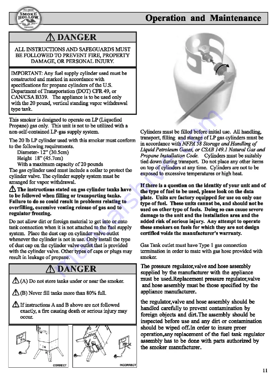 Smoke hollow SH36GW Assembly & Operation Download Page 10