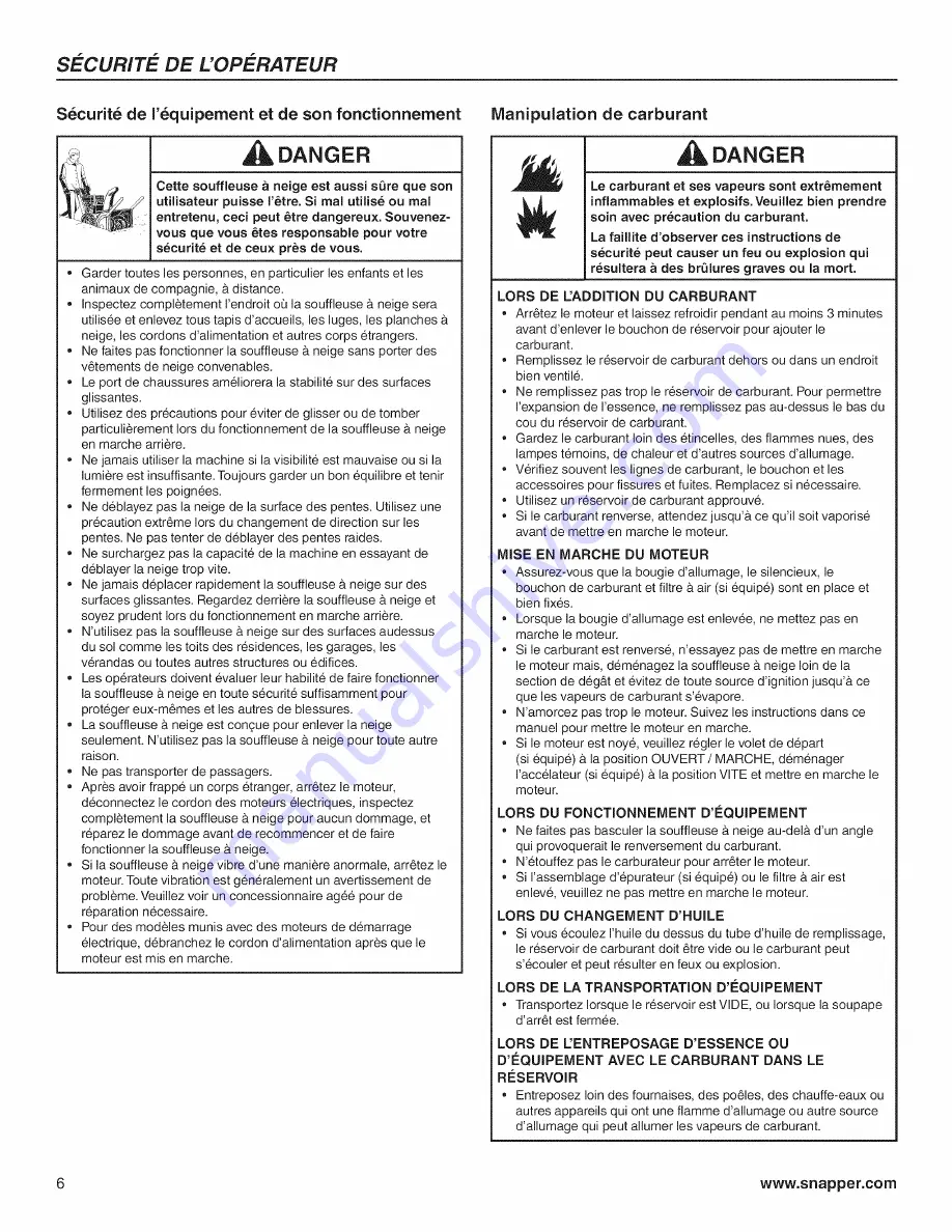 Snapper 1695964 Operator'S Manual Download Page 32