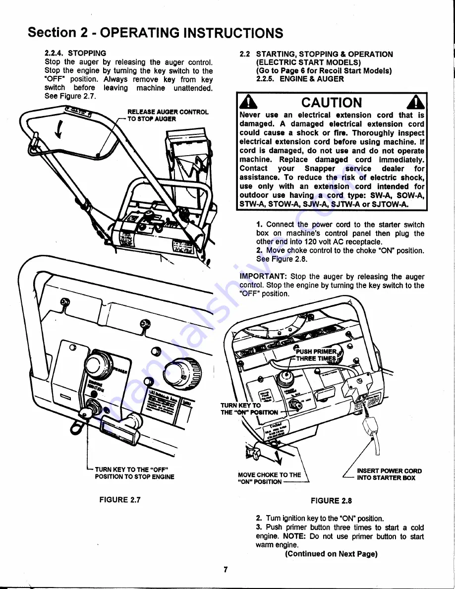 Snapper C3203 Safety Instructions & Operator'S Manual Download Page 7