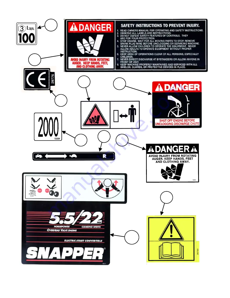 Snapper EI5223 Parts Manual Download Page 22