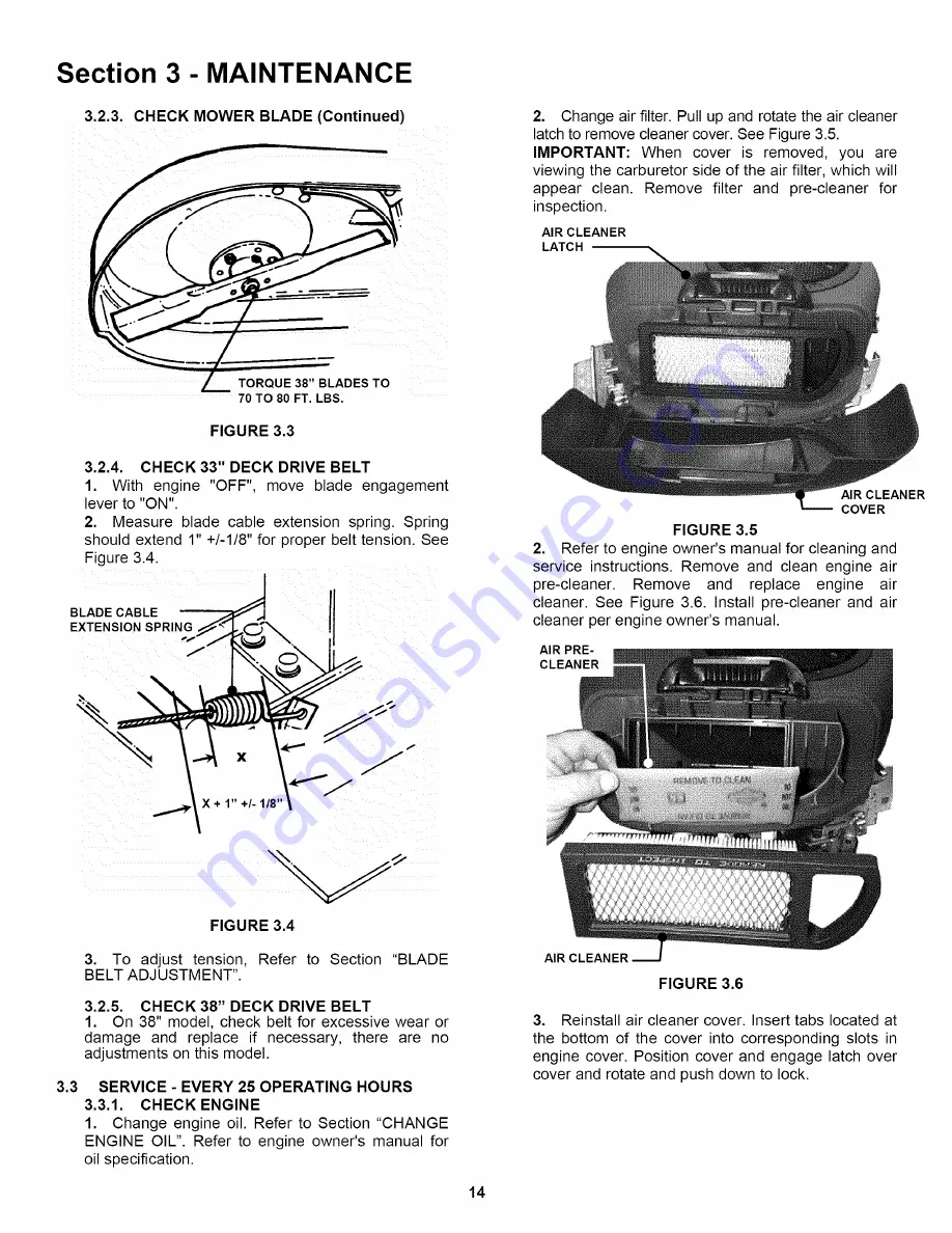 Snapper LT180H331BV series I Safety Instructions & Operator'S Manual Download Page 102