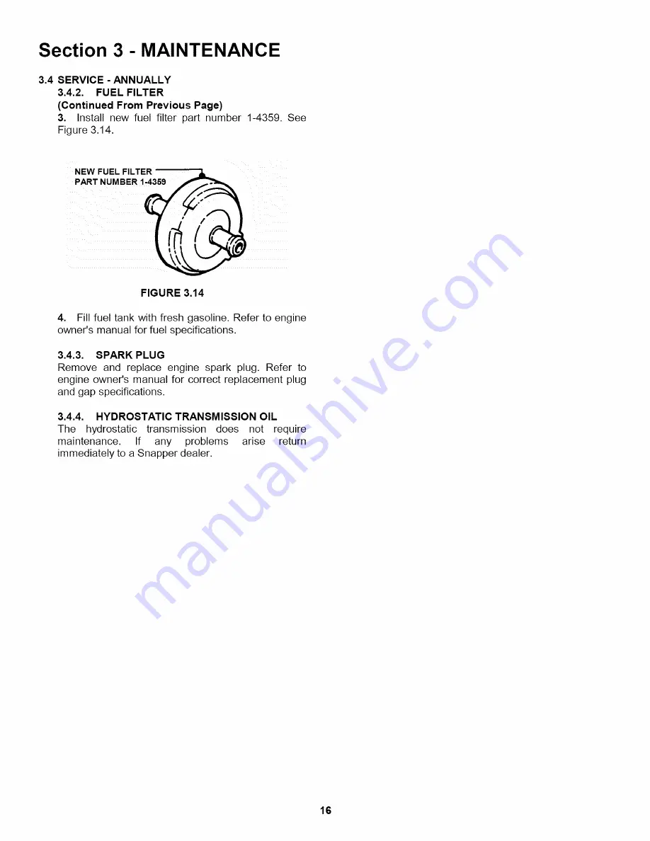 Snapper WLT145H38HBV Скачать руководство пользователя страница 60