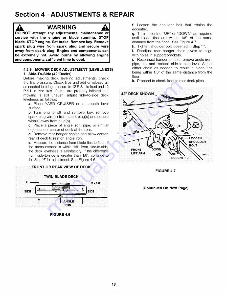 Snapper Yard Cruiser HZS15423KVE Safety Instructions & Operator'S Manual Download Page 49