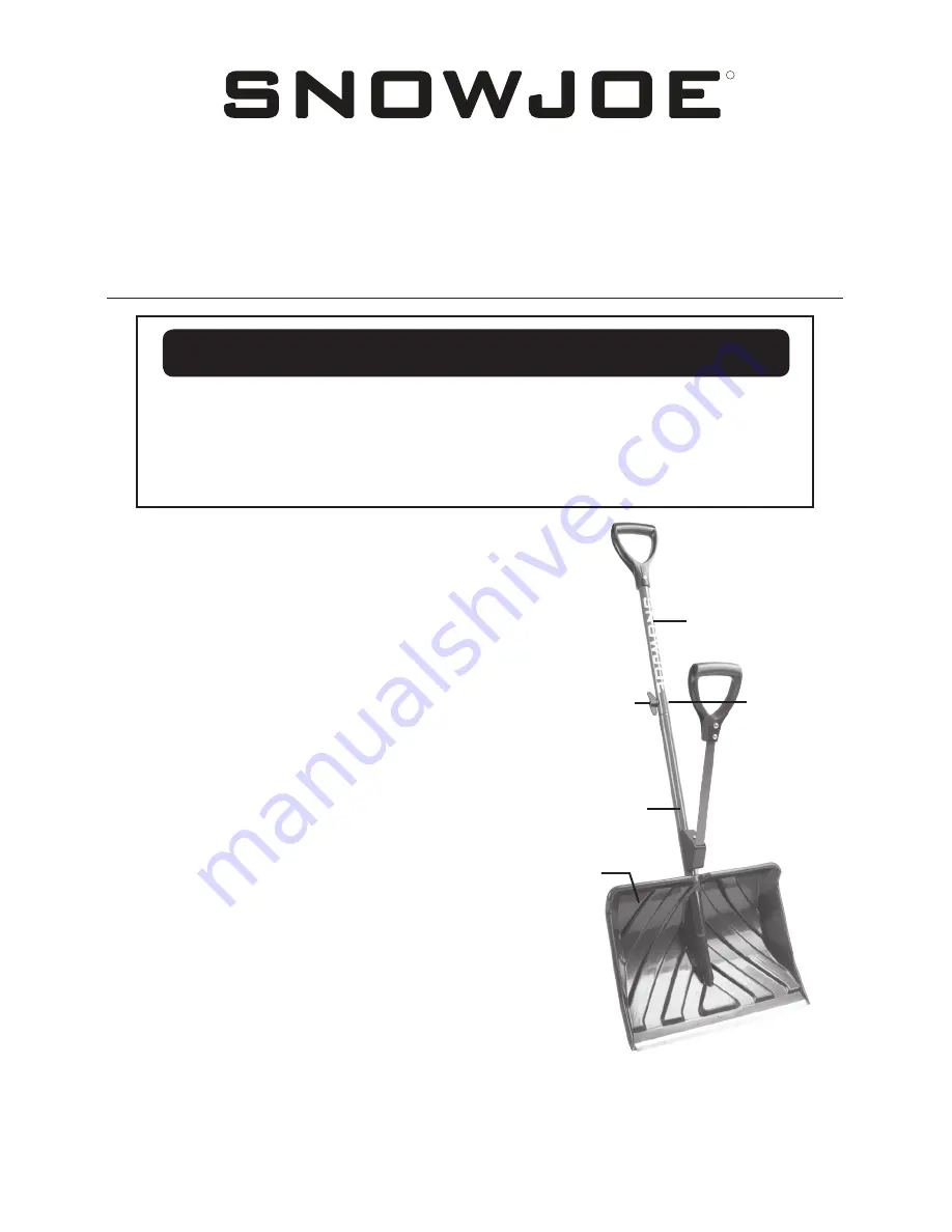 SNOWJOE SJ-SHLV01 Assembly Instructions Download Page 1