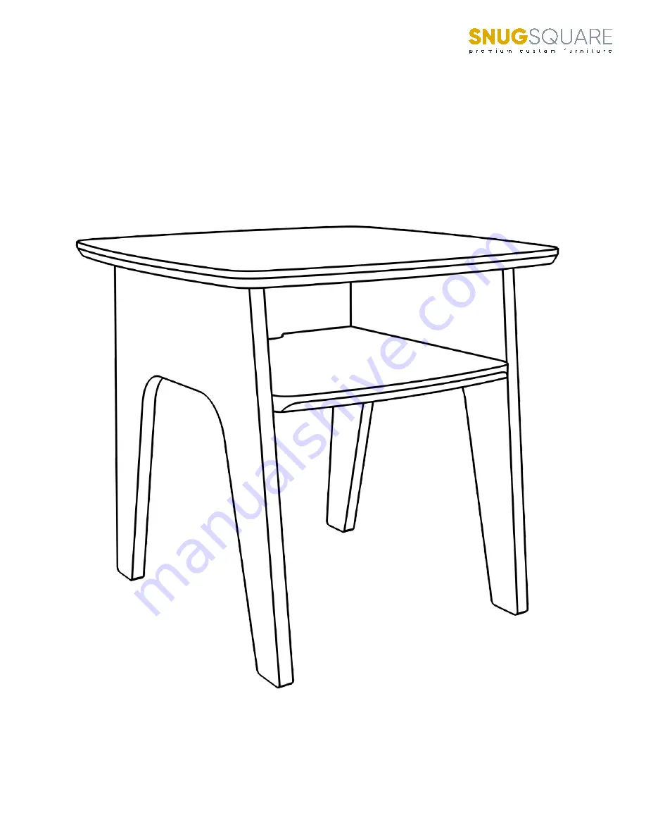 SNUGSQUARE JORN SIDE TABLE Assembly Instructions Download Page 1