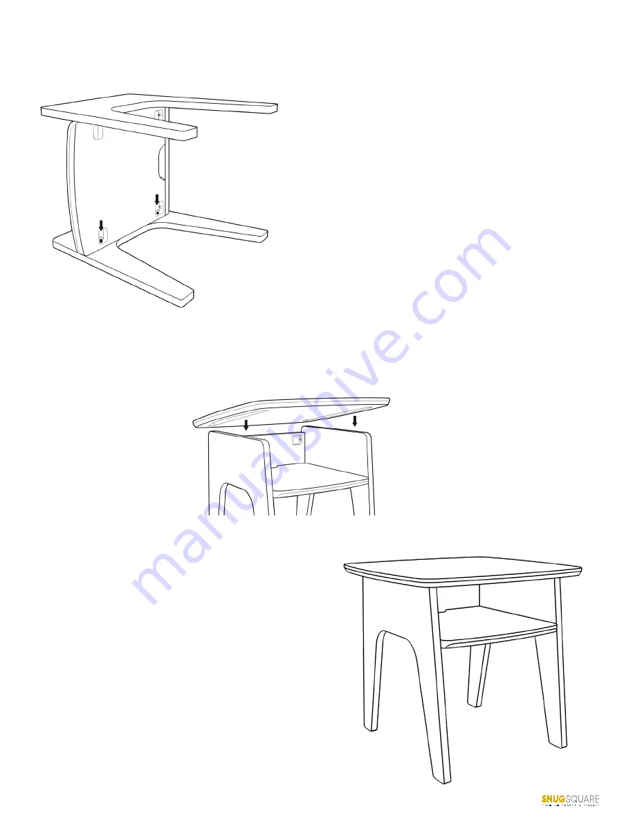 SNUGSQUARE JORN SIDE TABLE Assembly Instructions Download Page 5