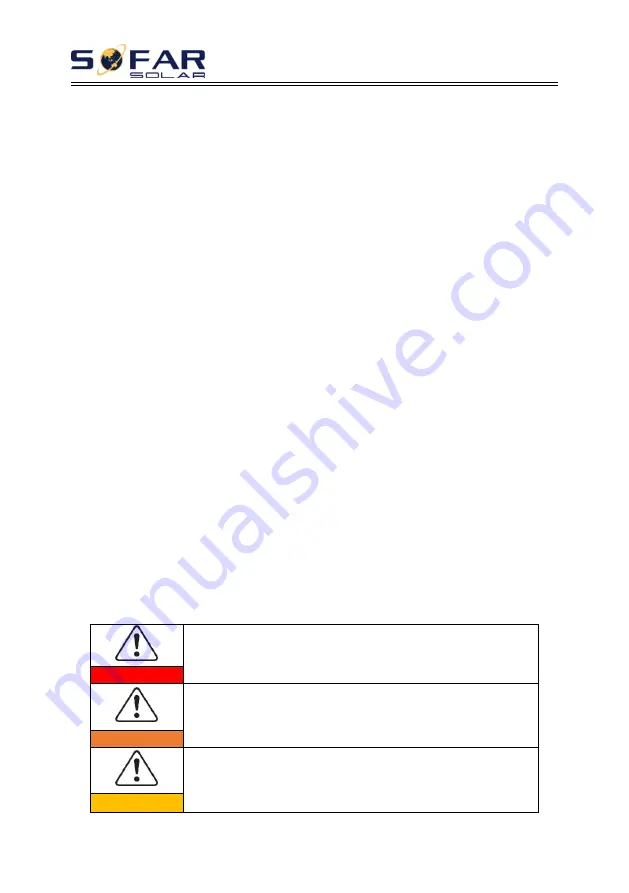 Sofar solar 3.3K- 5.5KTL-X User Manual Download Page 4