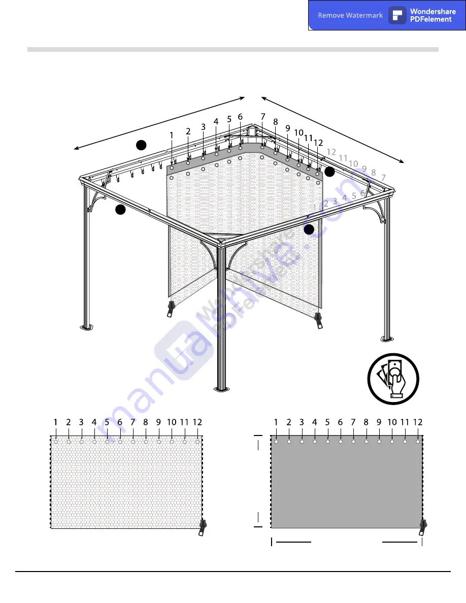 Sojag 10x10 Sumatra Promo Assembly Manual Download Page 20