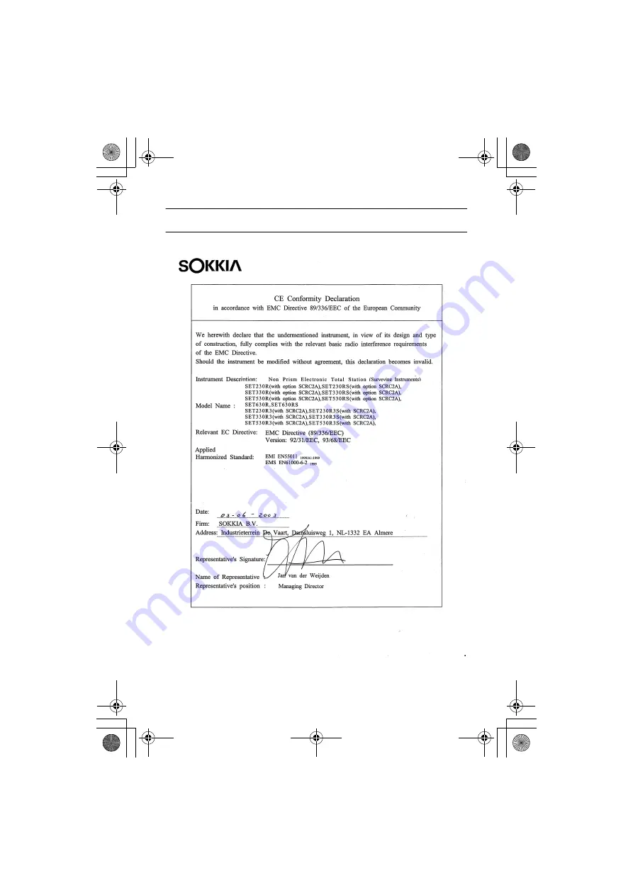 Sokkia 30R Series Operator'S Manual Download Page 172