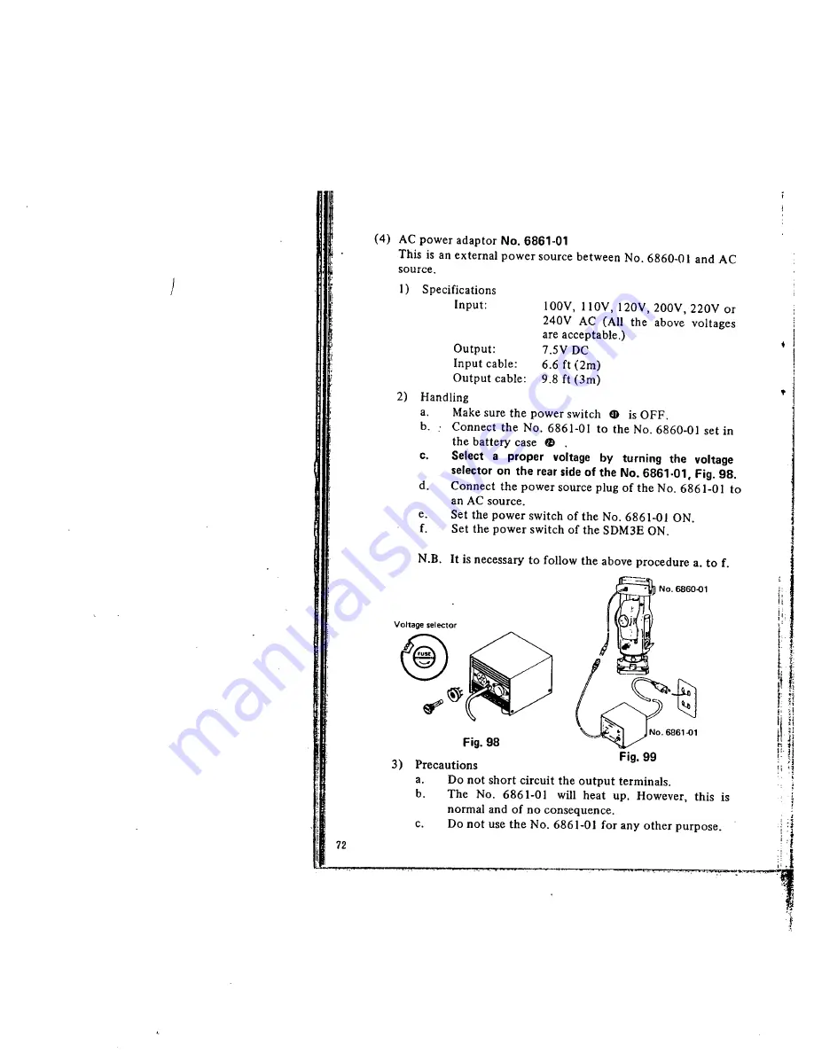 Sokkia SDM3E Operation Manual Download Page 75