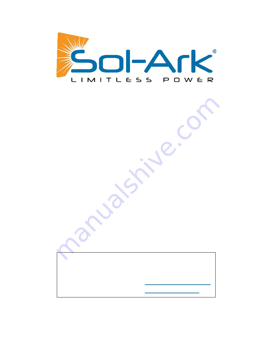 sol-ark 8K-2P-N Install Manual & Owner’S Manual Download Page 2