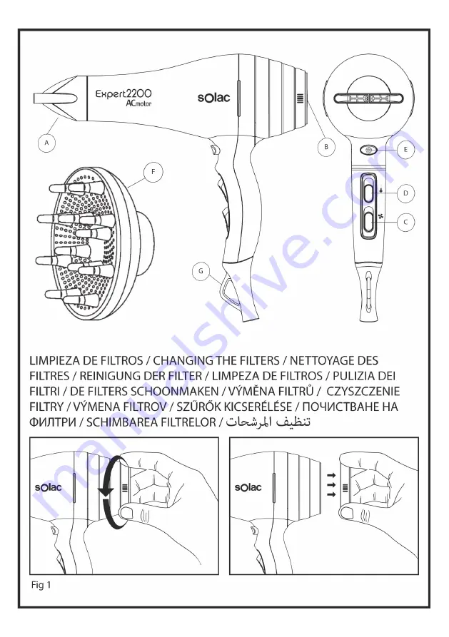 SOLAC SP7151 Скачать руководство пользователя страница 2