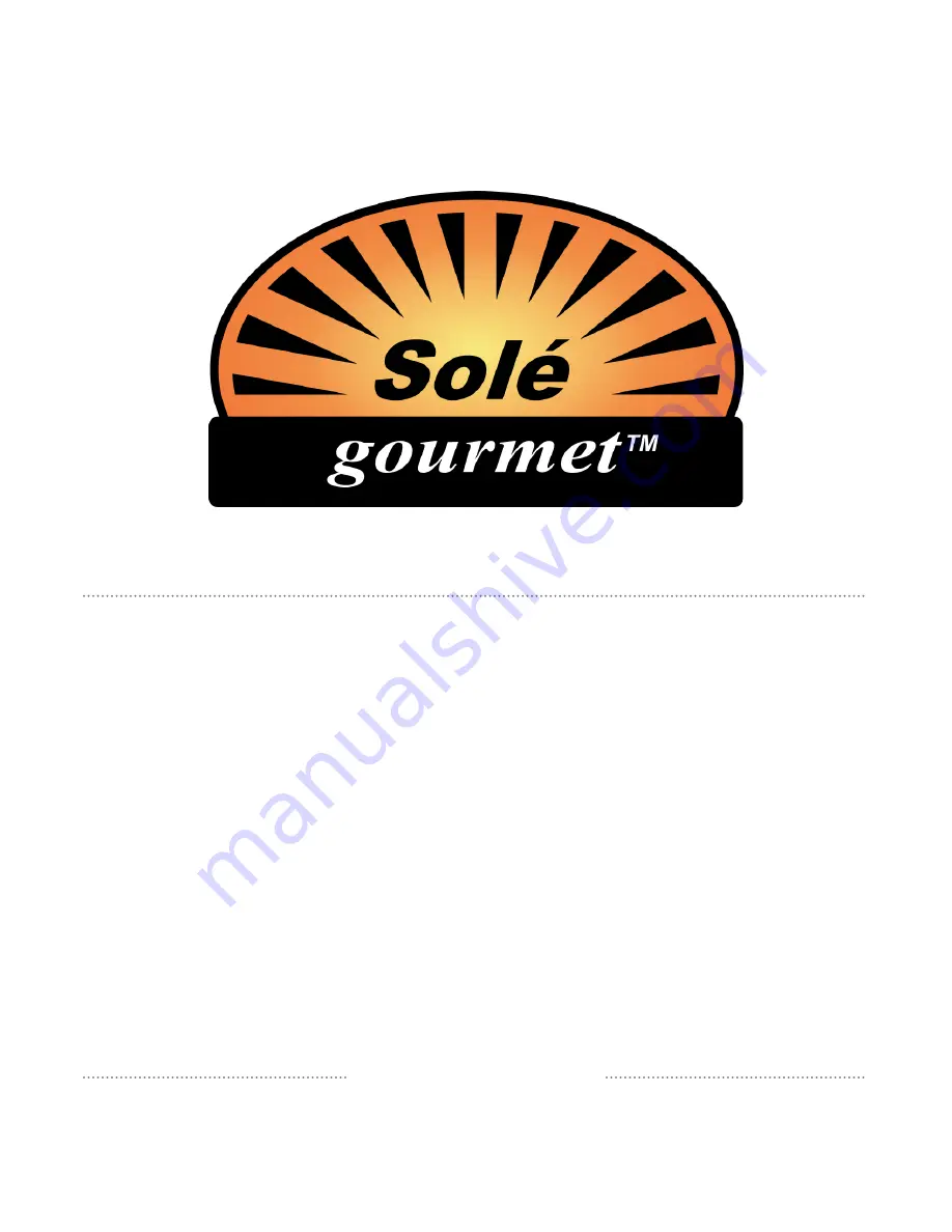 Sole Gourmet SOITALIA2424 Assembly & Parts List Download Page 1