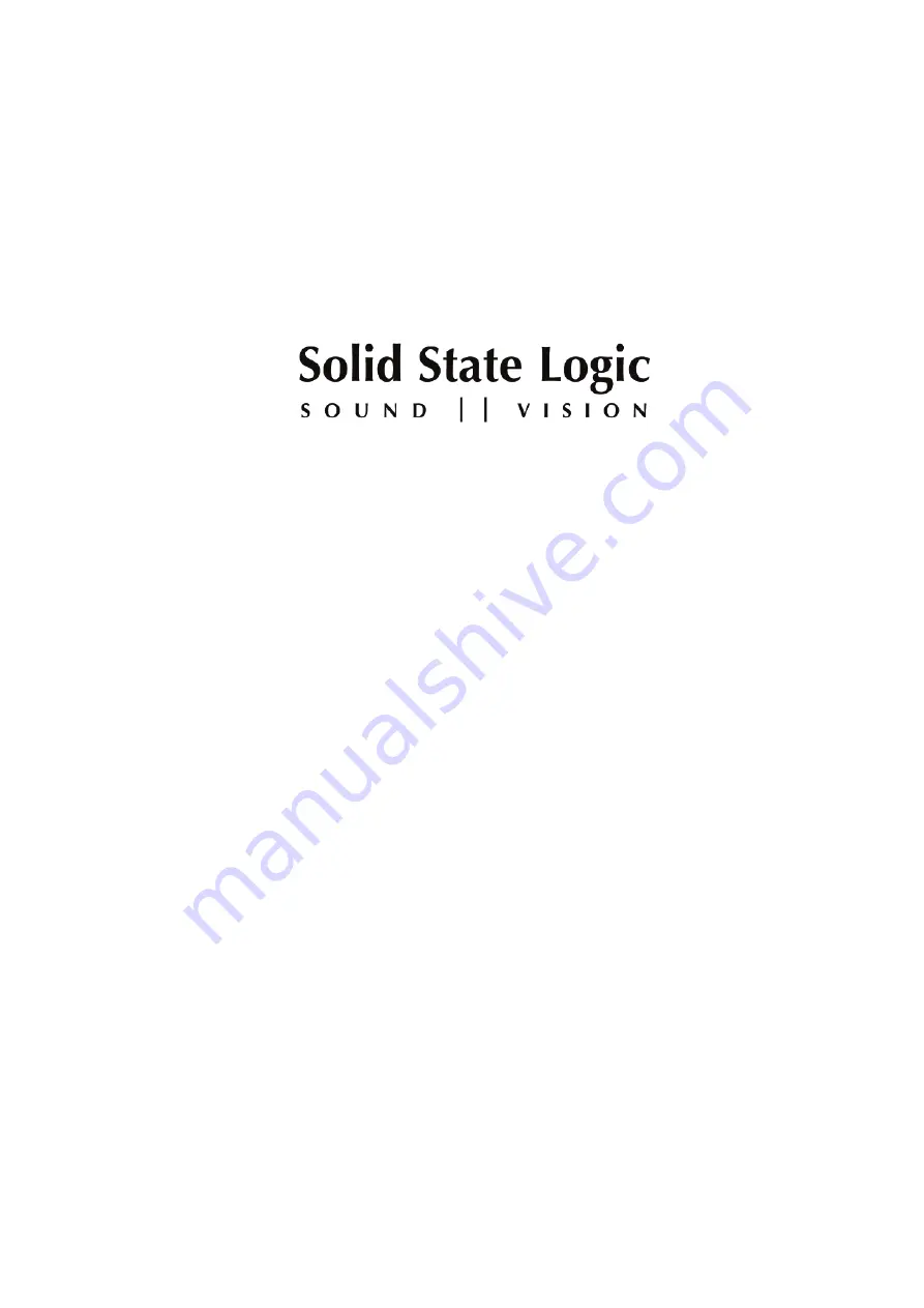 Solid State Logic AWS DELTA 916 Скачать руководство пользователя страница 99