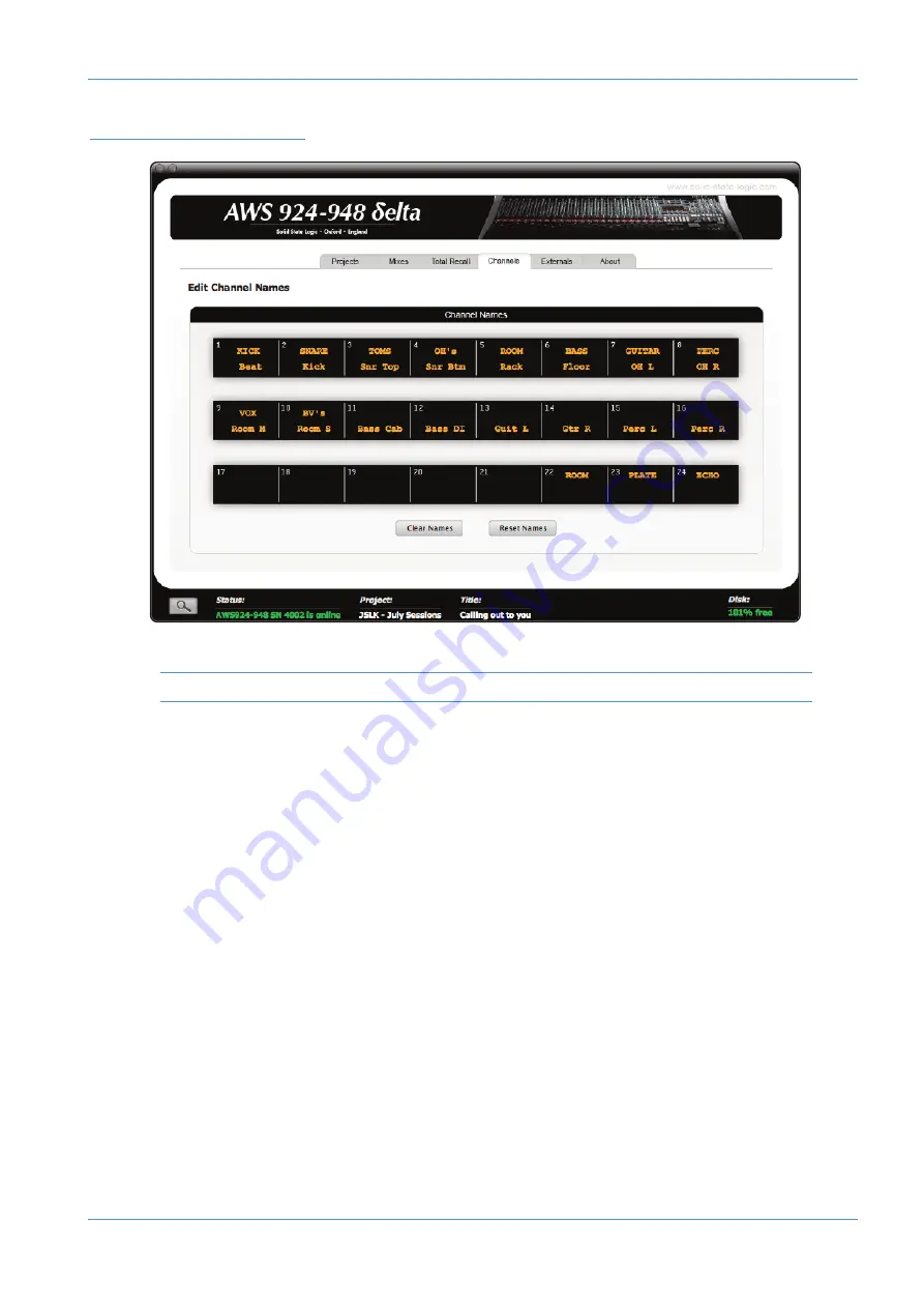 Solid State Logic AWS DELTA 916 Owner'S Manual Download Page 151