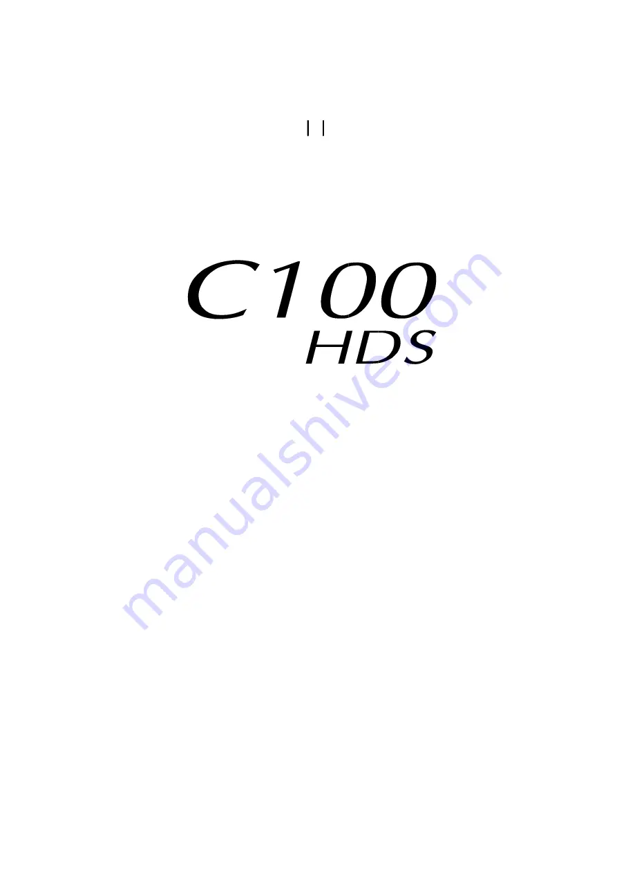 Solid State Logic C100 HDS Installation Manual Download Page 3