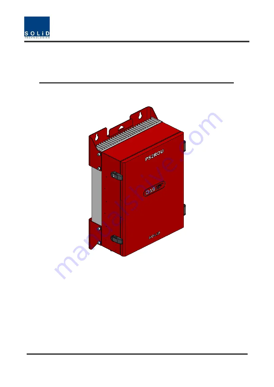 Solid Technologies ALLIANCE PS2ROU User Manual Download Page 1