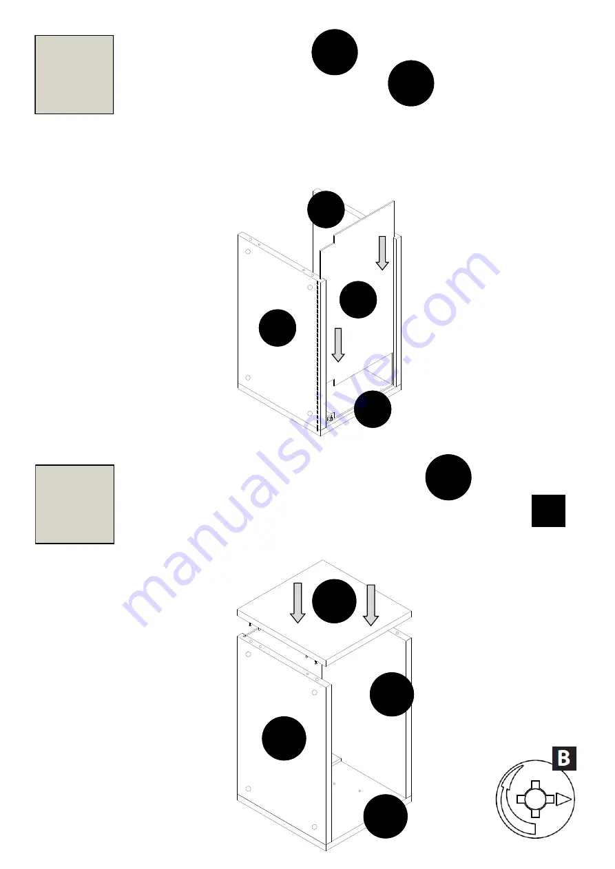 Solid Wood Kitchen Cabinets W500-600 Assembly Manual Download Page 5