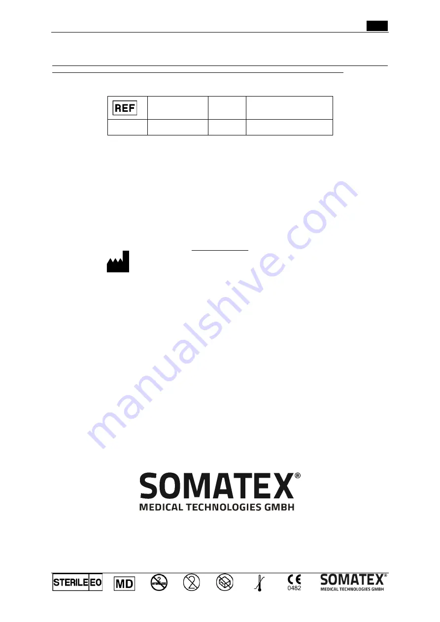 Somatex 601570 Instructions For Use Manual Download Page 72