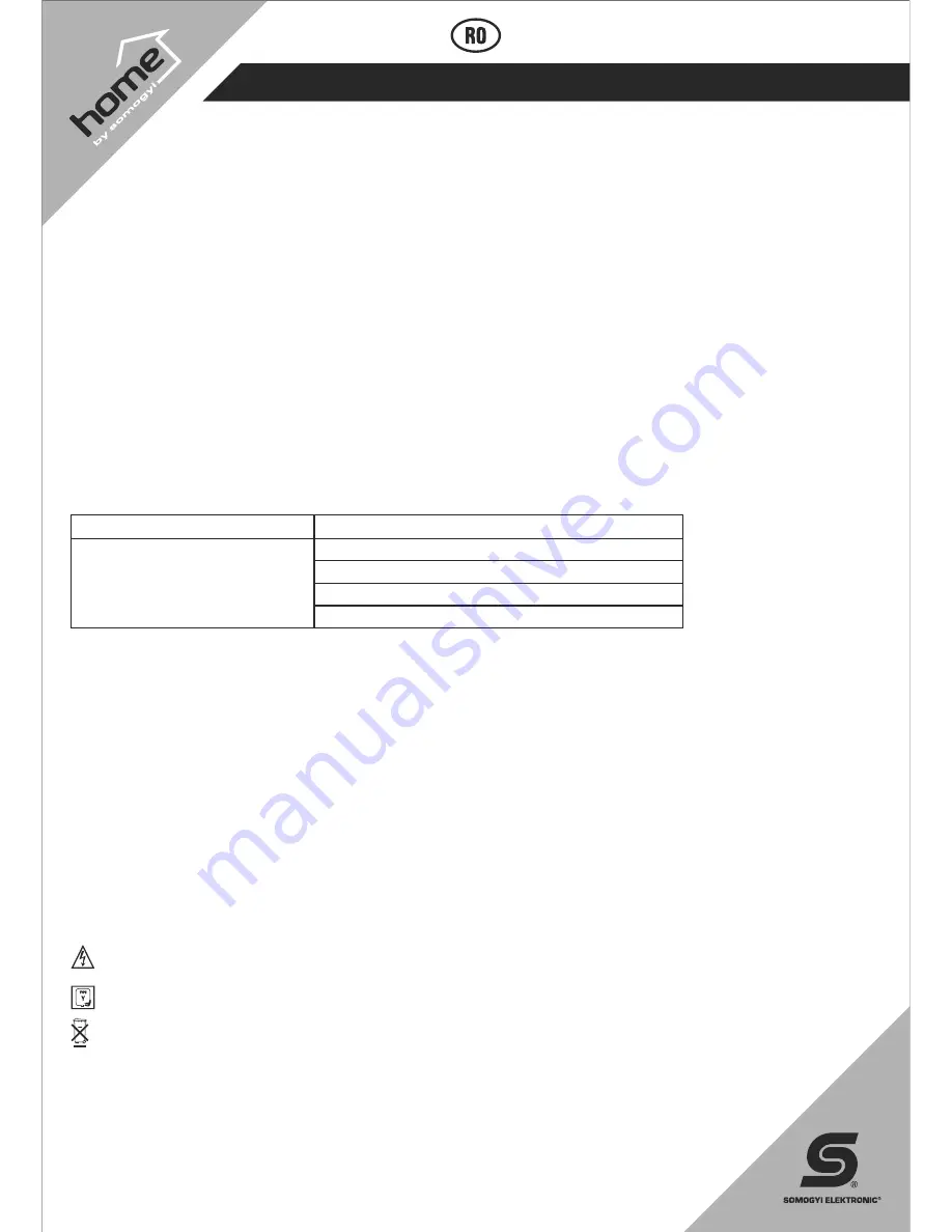 Somogyi MW 6398GS Instruction Manual Download Page 5