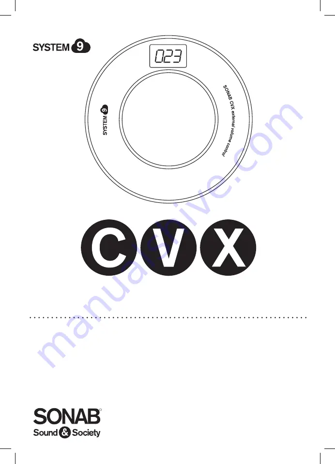 Sonab System 9 CVX Скачать руководство пользователя страница 1