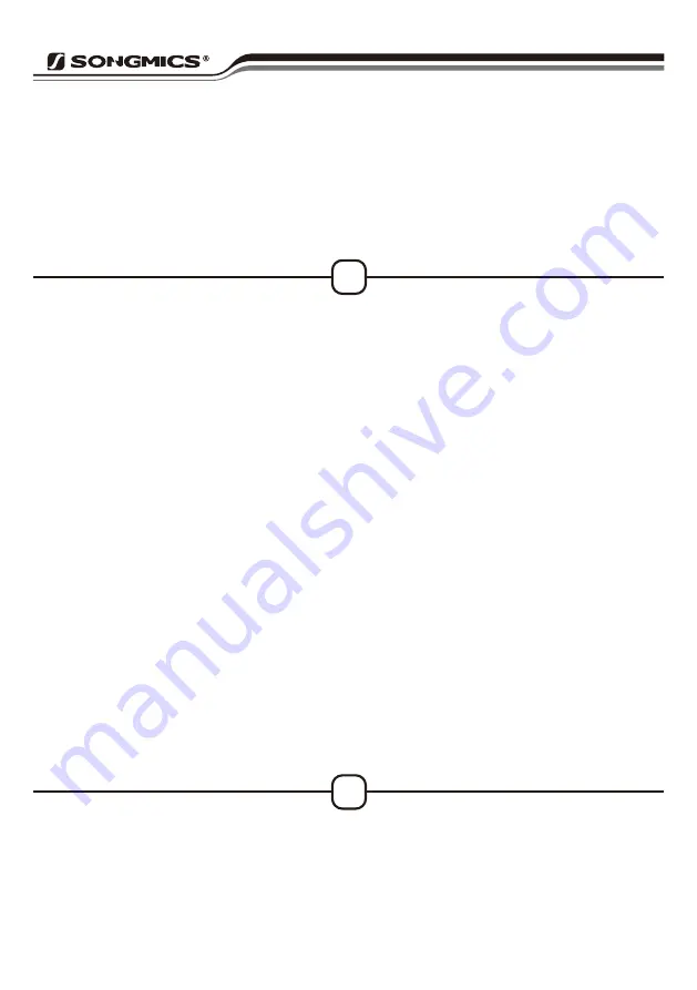 Songmics LSF005 Manual Download Page 3